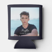 Guy Afstudeerder Modern Afstuderen Aangepaste foto Blikjeskoeler (Achterkant)