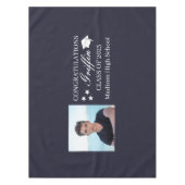 Guy Afstudeerder Modern Afstuderen Aangepaste foto Tafelkleed (Voorkant)