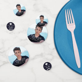 Guy Afstudeerder Modern Afstuderen Foto Confetti