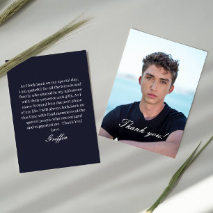 Guy Afstudeerder Modern Afstuderen Hartelijk dank Bedankkaart