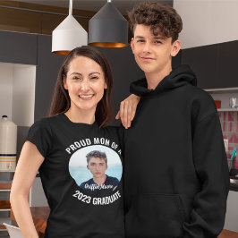 Guy Afstudeerder Modern Foto Afstuderen Proud mama T-shirt