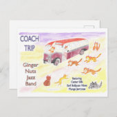 Guy Arab Coach Trip to Jazz Band Gig Briefkaart (Voorkant / Achterkant)