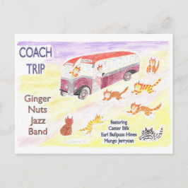 Guy Arab Coach Trip to Jazz Band Gig Briefkaart