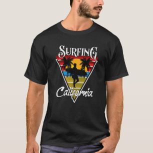 Guy California Beaches Surf Cali Beach Bum T-shirt