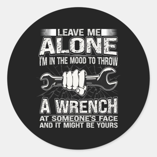 Guy Car Garage 20 Ronde Sticker (Voorkant)