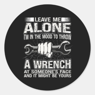 Guy Car Garage 20 Ronde Sticker