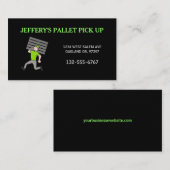 Guy Cartoon van Professional Wood Pallet Visitekaartje (Voorkant / Achterkant)