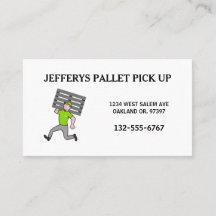 Guy Cartoon van Professional Wood Pallet