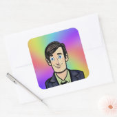 Guy Classic Round Sticker (Envelop)