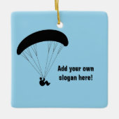 Guy die grafisch snijdt - douanetekst beide kanten keramisch ornament (Voorkant)