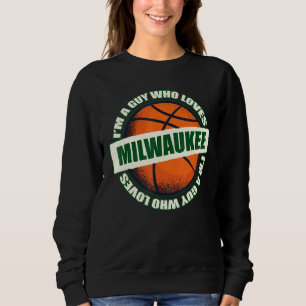 Guy die van Milwaukee Basketball houdt - B-Ball Ci Trui