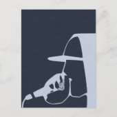 GUY IN HOODIE RAPPING OP DE MIC HIP HOP BRIEFKAART (Voorkant)