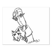 Guy & Kat Wood Art Stamp Rubberstempel (Afrduk)