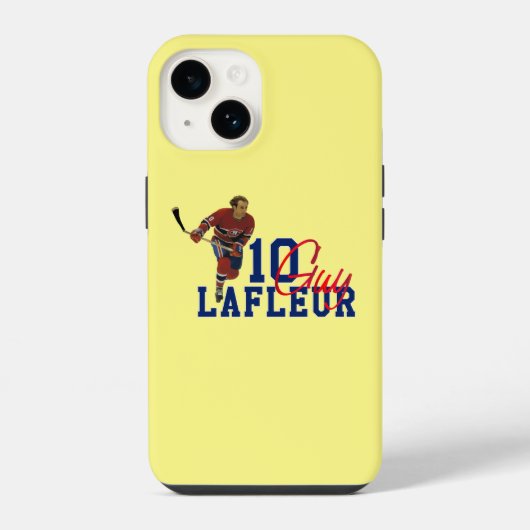 Guy Lafleur ijshockeylegende iPhone Hoesje (Achterkant)