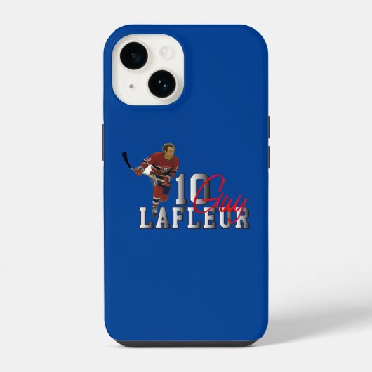 Guy Lafleur ijshockeylegende iPhone Hoesje (Achterkant)