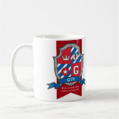 Guy letter G heraldry red blue name Koffiemok (Links)