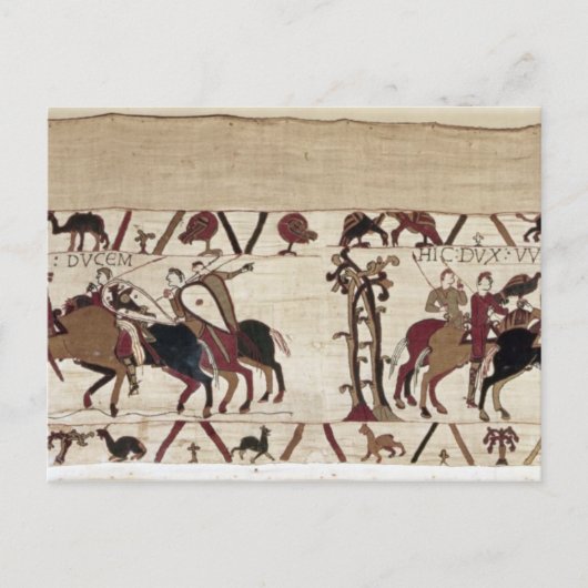 Guy neemt Harold mee om Duke William te ontmoeten  Briefkaart (Voorkant)