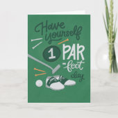 Guy of Vrouw Golf Verjaardag Kaart met Humor (Voorkant)