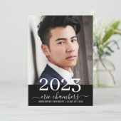 Guy Photo Graduation Party Klasse of 2023 Kaart (Staand voorkant)