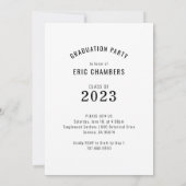 Guy Photo Graduation Party Klasse of 2023 Kaart (Achterkant)