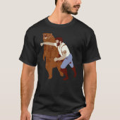 Guy Punching Bear (3) T-shirt (Voorkant)