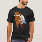 Guy Punching Bear T-shirt (Voorkant)