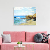 Guy Roos La Jolla Beach Canvas Afdruk (Insitu (Woonkamer))
