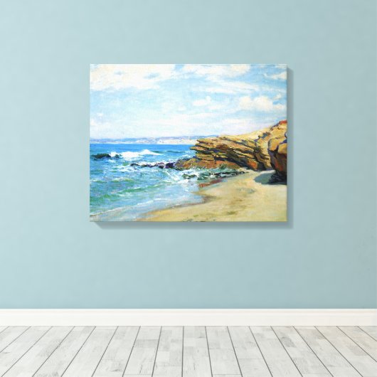Guy Roos La Jolla Beach Canvas Afdruk (Insitu (Houten vloer))