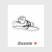 Guy Spitting Cereal Meme Sticker (Vel)