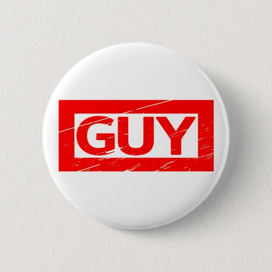Guy Stamp Ronde Button 5,7 Cm (Voorkant)