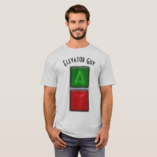 Guy T-shirt Indicator knoppen (Voorkant volledig)