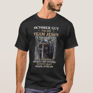 Guy Team Jezus Religieuze Kruis Christus Mannen ok T-shirt