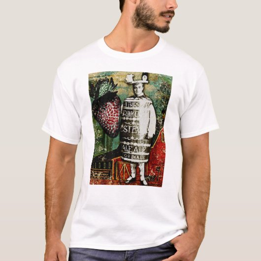 Guy van de aardbeienbeer -  Ephemera Collage T-shirt (Voorkant)