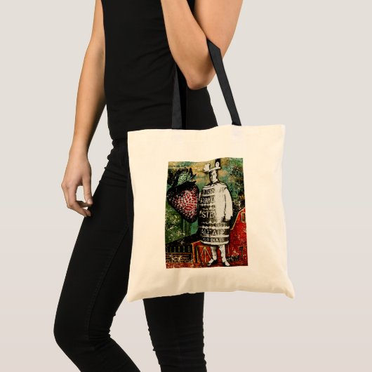 Guy van de aardbeienbeer -  Ephemera Collage Tote Bag (Voorkant (product))