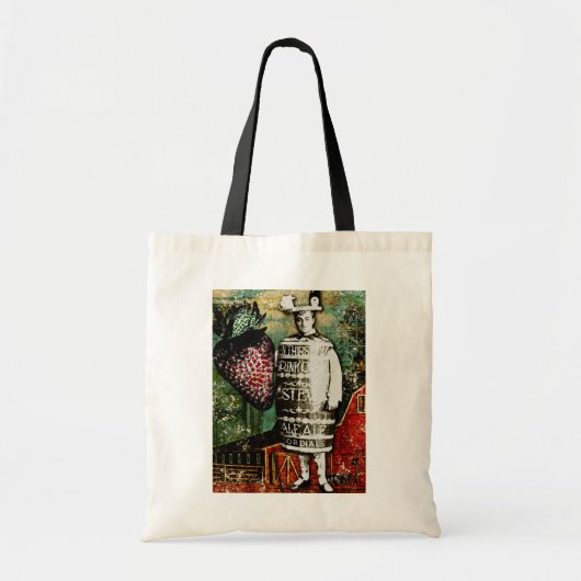 Guy van de aardbeienbeer -  Ephemera Collage Tote Bag (Voorkant)