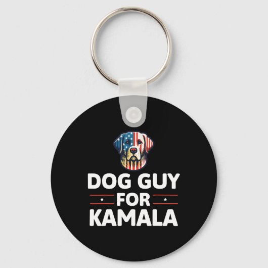 Guy voor Kamala Stem Blauw Sleutelhanger (Voorkant)