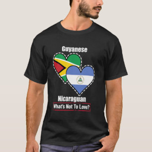 Guyaanse Nicaraguaanse Hart Vlaggen Wat Is Er Niet T-shirt