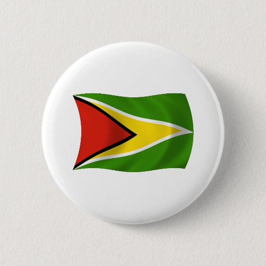 Guyaanse Vlag Knop Ronde Button 5,7 Cm (Voorkant)