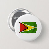 Guyaanse Vlag Knop Ronde Button 5,7 Cm (Voorkant /achterkant)
