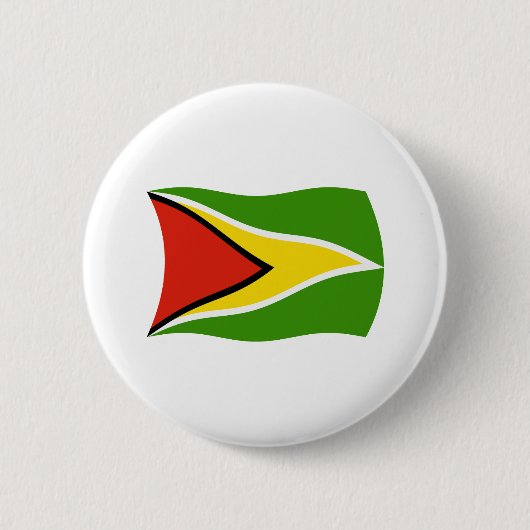 Guyaanse Vlag Knop Ronde Button 5,7 Cm (Voorkant)