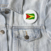 Guyaanse Vlag Knop Ronde Button 5,7 Cm (In situ)