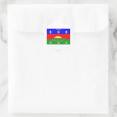 Guyaanvlag Ronde Sticker (Tas)