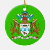 GUYANA* Aangepaste kerstversiering Keramisch Ornament (Voorkant)