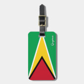 Guyana-Bagagelabels, patriottische Guyana-vlag Bagagelabel (Voorkant verticaal)