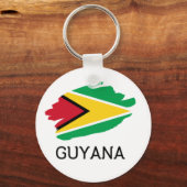 Guyana Button Sleutelhanger (Voorkant)
