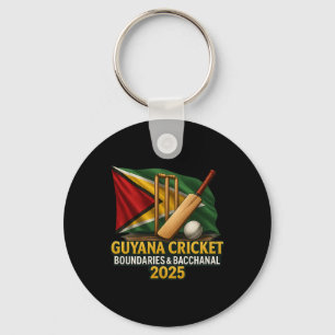 Guyana Caribisch Cricket 2025 Grenzen En Kanaal Sleutelhanger