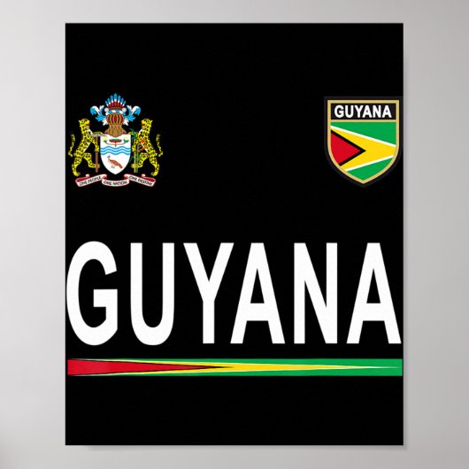 Guyana Cheer Jersey 2017 Football Guyana Poster (Voorkant)