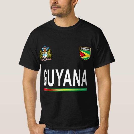 Guyana Cheer Jersey 2017 Football Guyana T-shirt (Voorkant)