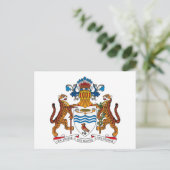 Guyana Coat of Arms Briefkaart (Staand voorkant)