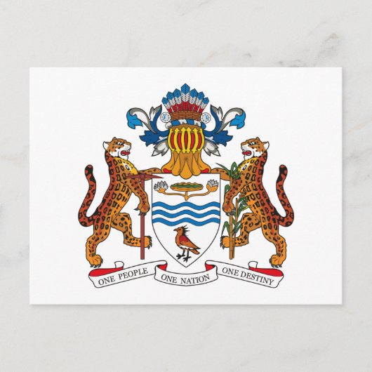 Guyana Coat of Arms Briefkaart (Voorkant)